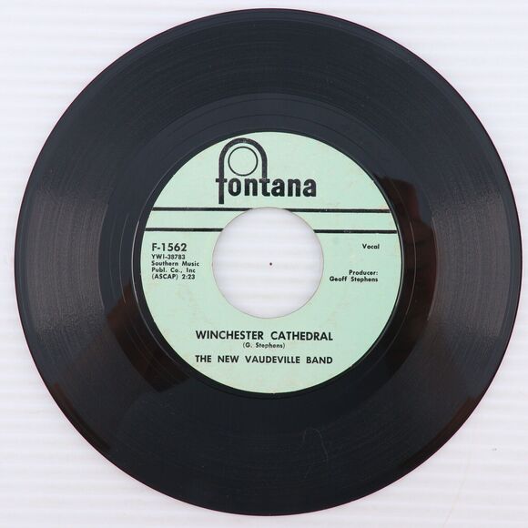 The New Vaudeville Band – Winchester Cathedral/Wait For 1966 45rpm Record F-1562 - Picture 2 of 16